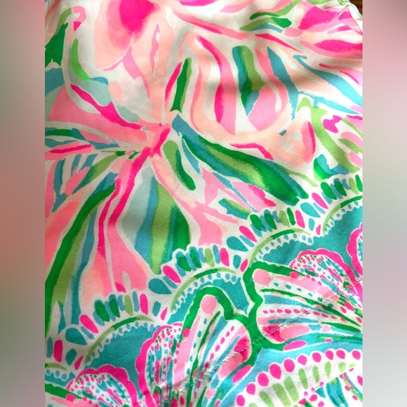 Lilly Pulitzer BUNDLE  "Katia" Fished my wish print & Croc my World. Shorts XL - Picture 6 of 12